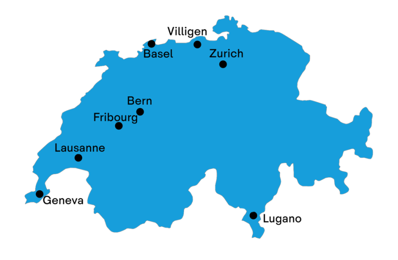 Forschung Standortkarte Schweiz